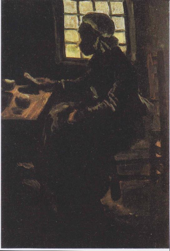 Vincent Van Gogh Peasant woman eating Germany oil painting art